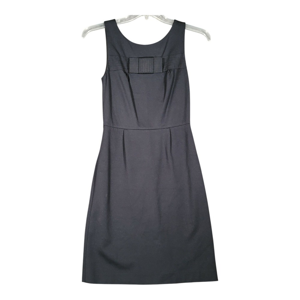 K ate Spade Black Nicolette Bow Waist Classic Sleeveless‎ Sheath Dress